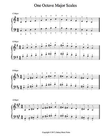 Octave Major Scales Page 1