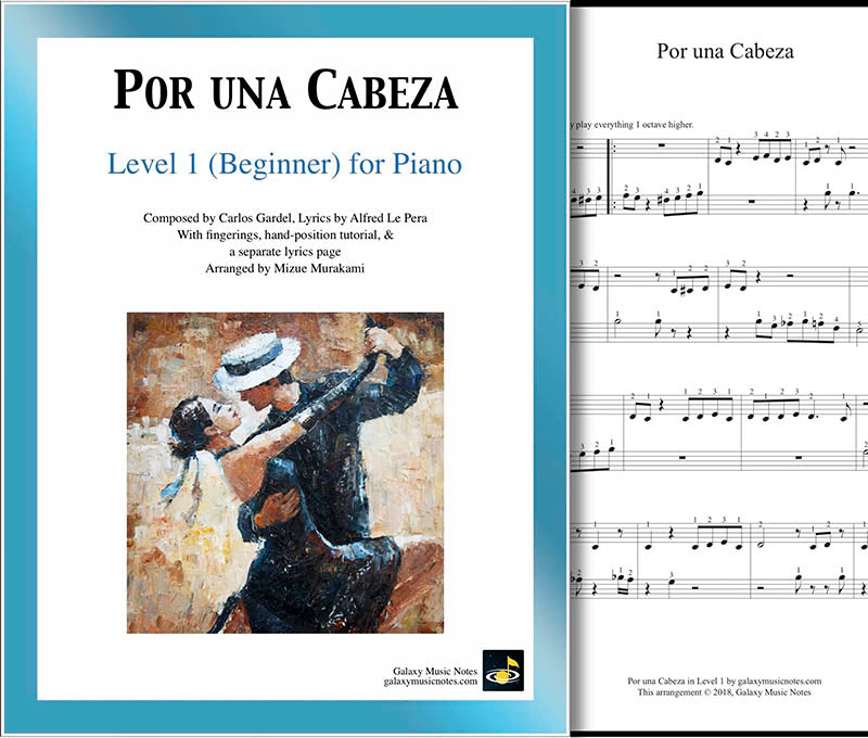 Por una Cabeza Level 1 - Cover sheet & 1st page