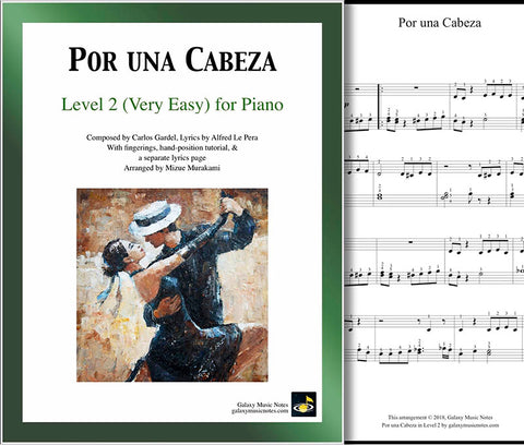 Por una Cabeza Level 2 - Cover sheet & 1st page