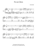 Por una Cabeza Level 2 - 1st piano music sheet