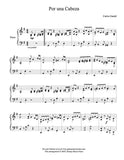Por una cabeza Level 5 - 1st piano music sheet
