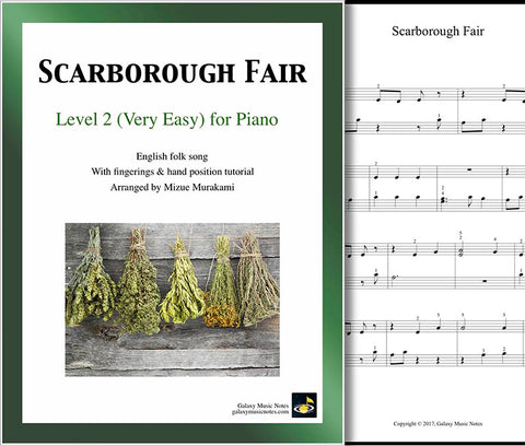 Scarborough Fair Level 2 - Cover sheet & 1st page