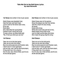 Take Me Out to the Ball Game - Lyrics page