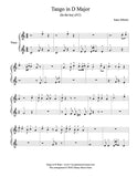 Tango in D Major Level 1 - 1st piano music sheet