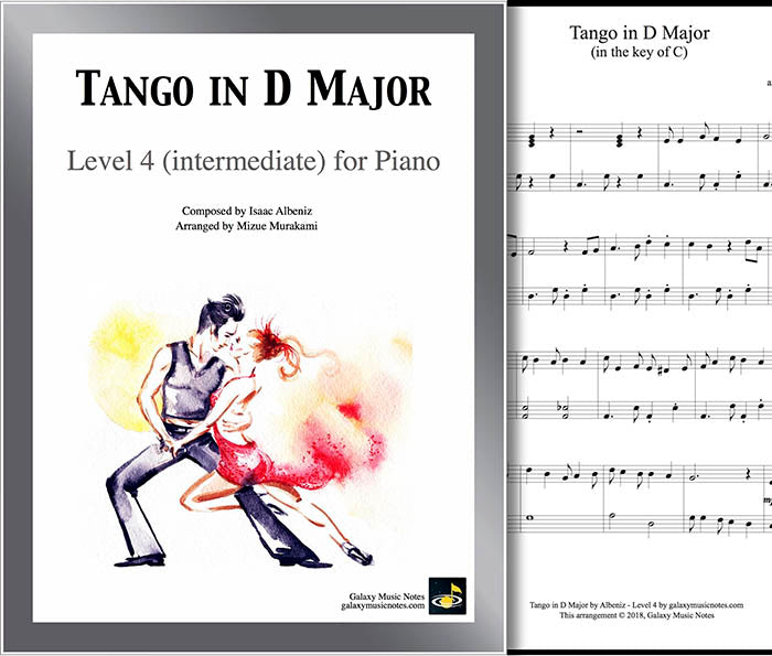 Tango in D Major Level 4 - Cover & partial 1st page