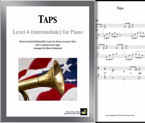 Taps Level 4 - Cover & 1st piano sheet
