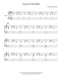 Carol of the Bells: Level 2 piano sheet music - Page1 