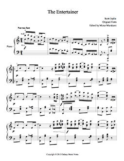 The Entertainer Level 6 - 1st piano music sheet