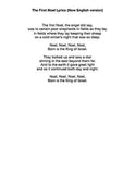 The First Noel: Lyrics page