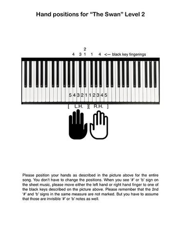 The Swan: Level 2 - Piano tutorial page 