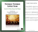 Twinkle Twinkle Little Star Level 2 - Cover & 1st piano sheet
