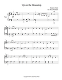 Up on the Housetop: Level 3 - 1st piano music sheet