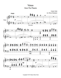 Venus from The Planets Level 6 - 1st piano music sheet