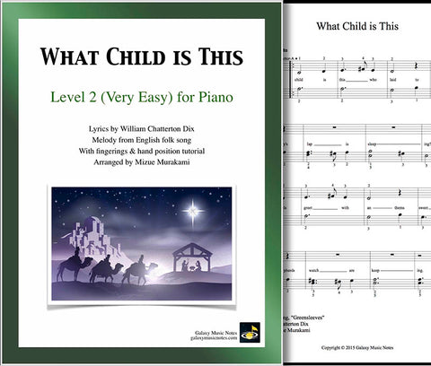 What Child is This Level 2 - Cover sheet & 1st page
