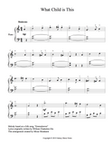 What Child is This Level 3 - 1st piano music sheet