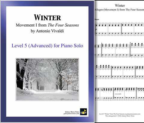Winter MVMT1: Level 5 - 1st piano page & cover